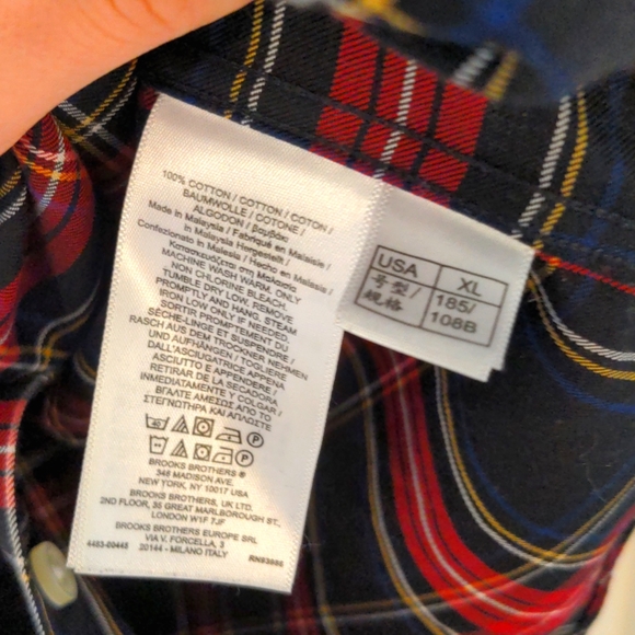 Brooks Brothers Madison Relaxed Fit Button Down Shirt, XL - Picture 8 of 9